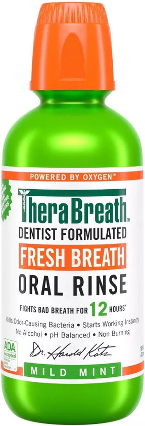Rince-bouche TheraBreath Fresh Breath 473 ml - Sans Alcohol, | bol