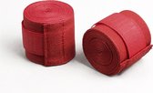 Team Bicep Hand Wraps - Rood - Set van 2 - 250cm - Kickbox Bandage - Pols Bescherming - Vechtsport straps