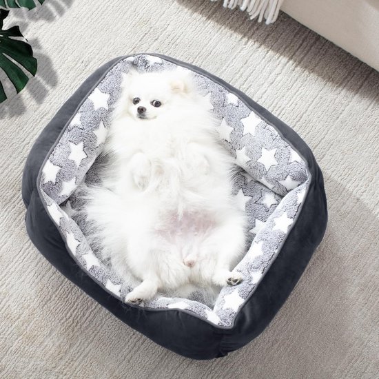 Nobleza Hondenkussen voor middelgrote honden, hondenbed, wasbaar, pluc