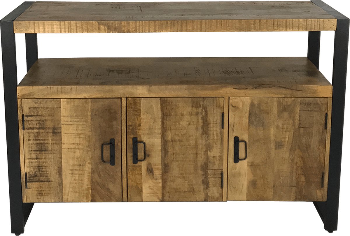 Dressoir mangohout 3 deuren serie Britt wandkast