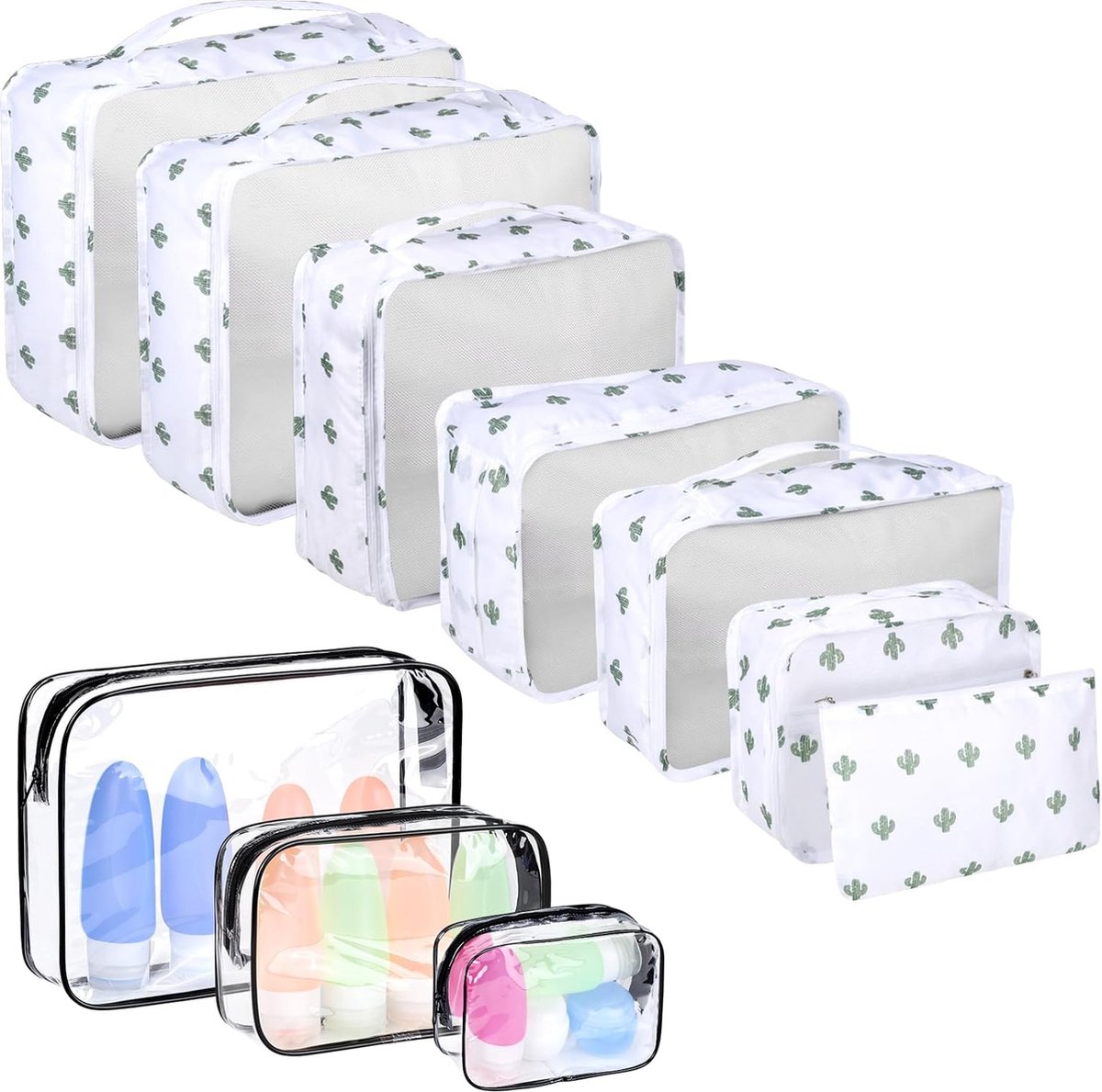 8 Pcs Cubes D'emballage Pour Valise Bagages Légers Emballage Organisateurs  Emballages Cubes Pour Accessoires De Voyage