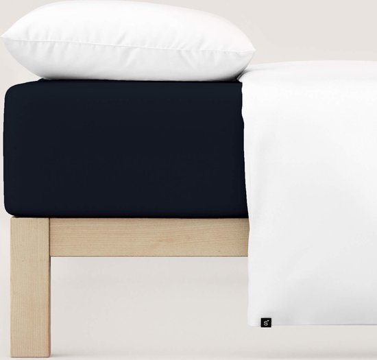 schlafgut Drap-housse Jersey Pure extra haut - Single XL - 180x200 - 200x220 799 Off-Black