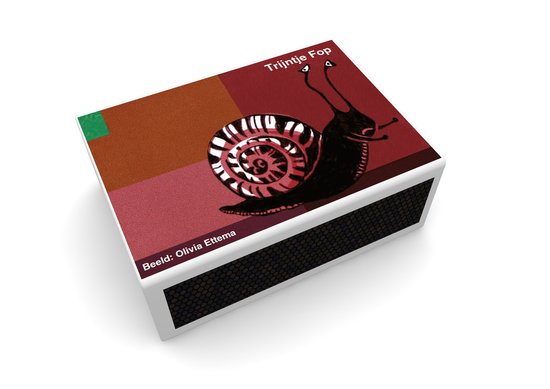 Trijntje Fop - Op twee slakken - Unieke handgemaakte uitgave verpakt in een luxe geschenkdoos van MatchBoox - Kunstboeken