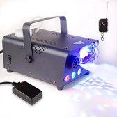 Rookmachine met discolamp en draadloze afstandsbediening - Smoke machine met feestverlichting - 500W -