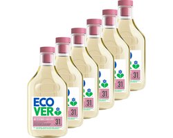 Ecover - Vloeibaar Wasmiddel Wol- & Fijnwasmiddel - Voordeelverpakking 6 x 1.43 L - 132 wasbeurten - Beschermt wol en fijne stoffen - Plantaardig & Biologisch afbreekbaar
