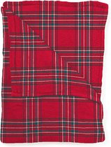 Mistral Home - KERSTPLAID - flannel - 130 x 170 cm - tartan ruiten - rood