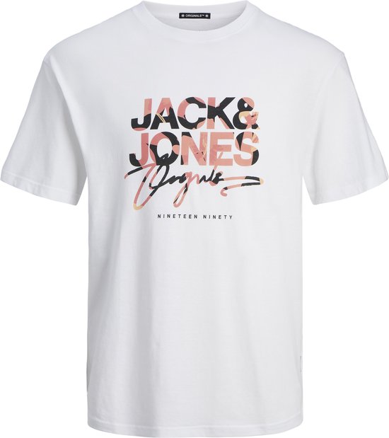 JACK&JONES JORARUBA AOPBRANDING TEE SS CREW NECK LN Heren T-shirt - Maat S