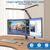 Lampe de bureau LED Dimmable 24W LED lampe de bureau avec 160 Perles LED , lampe de bureau avec pince,