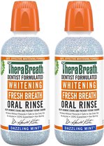 TheraBreath Whitening Mouthwash - Mondspoeling - Mondwater - Dazzling Mint 2x473ml