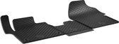 DirtGuard rubberen voetmatten geschikt voor Citroen Jumpy III 2016-Vandaag, Peugeot Expert 2016-Vandaag, Toyota Proace 2016- Vandaag, Opel Vivaro C 2019- Vandaag, Fiat Scudo 2022-Vandaag, ovaal opzetstuk
