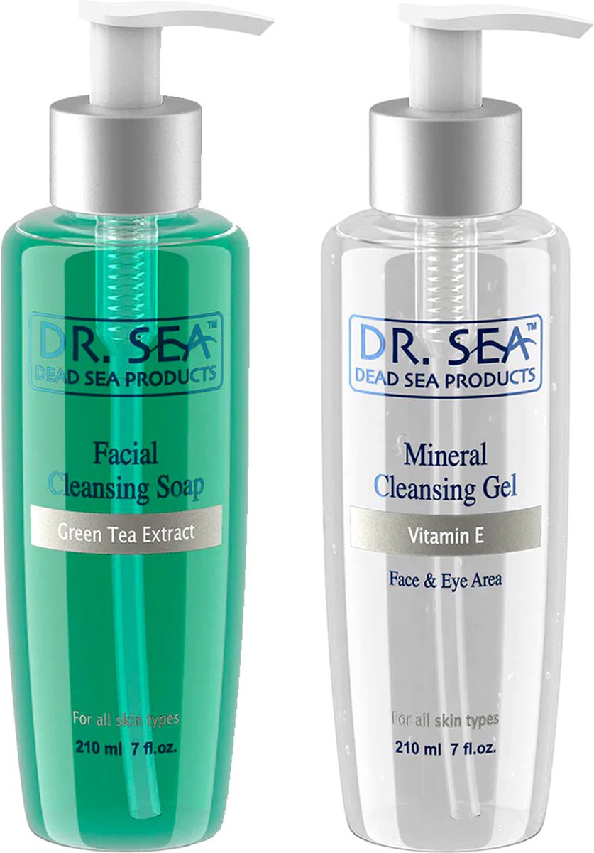 Minerale reinigingsgel/Make-up remover & Gezichtsreinigingsgel met groene thee extract