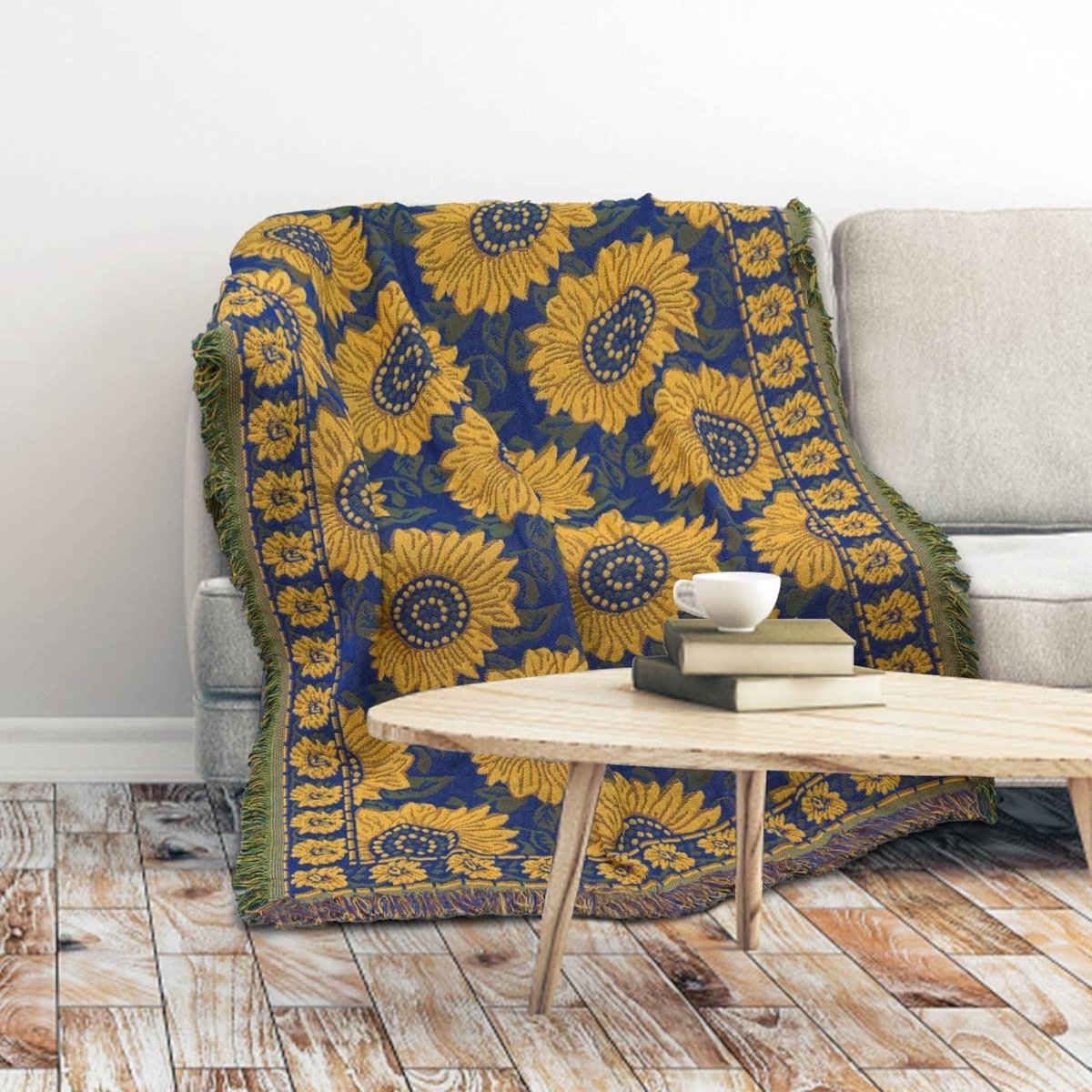 Galatée Boho Woondeken – Kleurrijke Plaid, 130x230 Cm, Katoen, Veelzijdig Gebruik