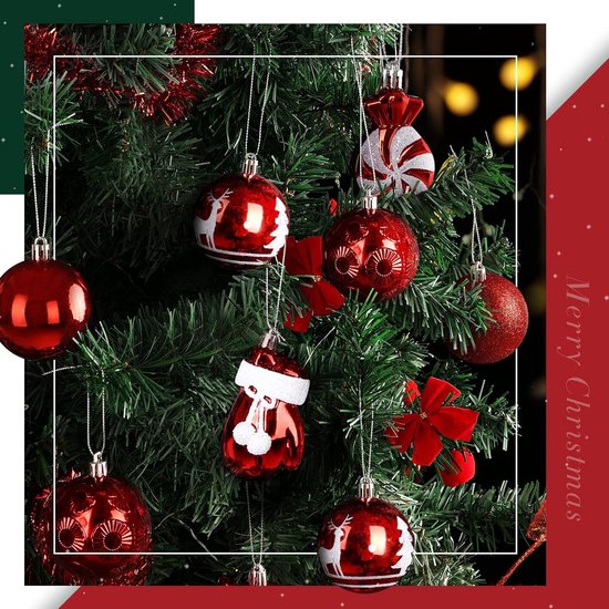 Relaxdays Lot De 100 Boules De Noël Bleues – Mix Pailletées, Mates & Brillantes + Boîte De Rangement