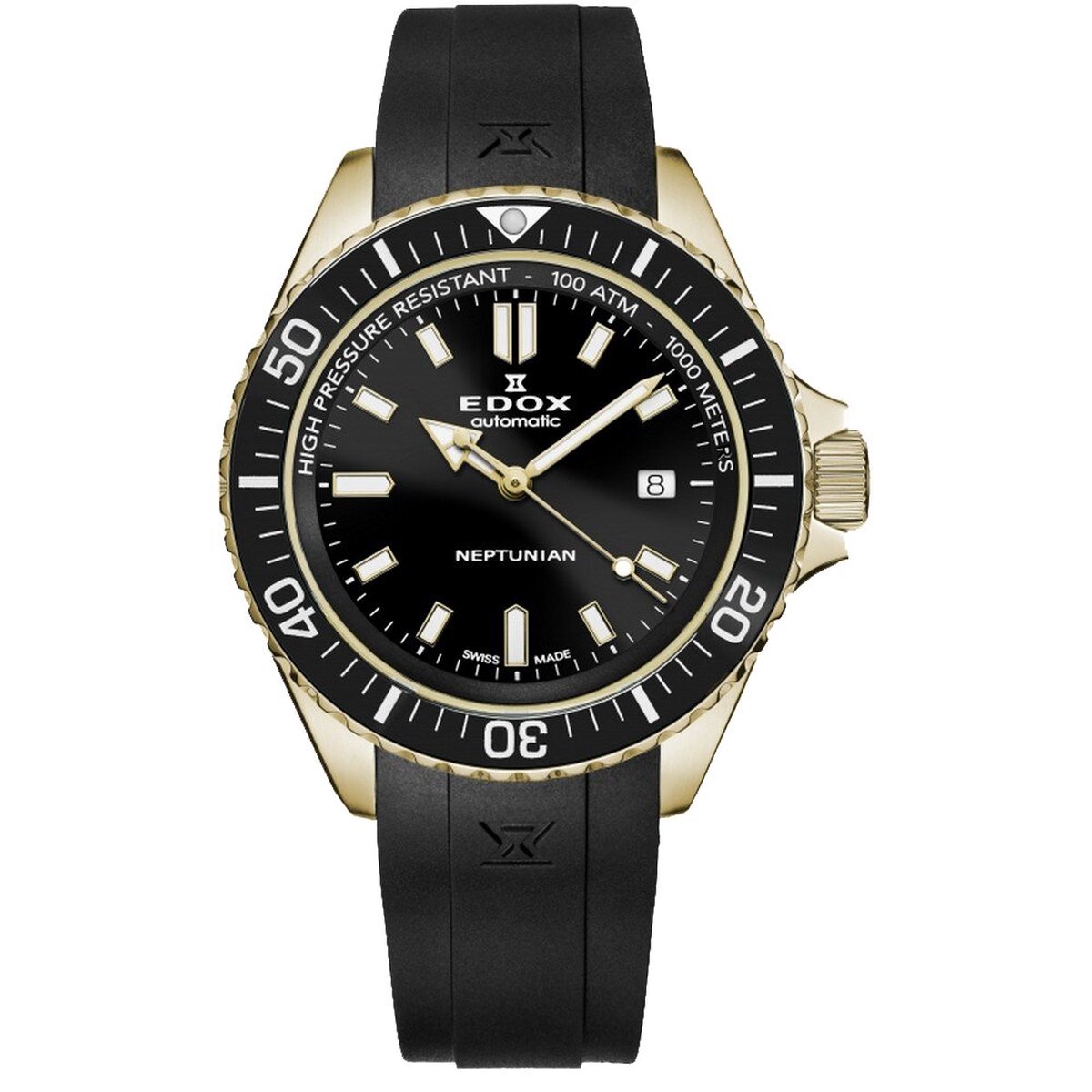 EDOX Neptunian Automatic 80120-37JCA-NID mannen horloge
