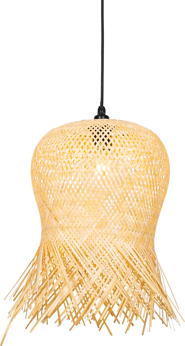 Qazqa Oosterse Buiten Hanglamp Bamboe Ip44 - Carlos