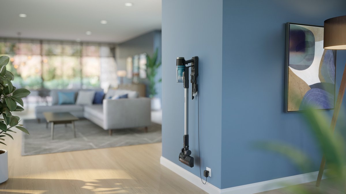 Philips Steelstofzuiger Met Dweilfunctie XC3131/01 - Draadloos - Zuigmond met LED verlichting - Zonder Zak - Handstofzuiger - Alle Vloertypen - Matzwart – foto 7
