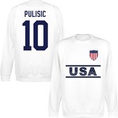 Verenigde Staten Team Pulisic 10 Sweater - Wit - S