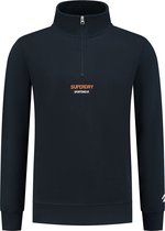 Superdry Sportswear Logo Loose Half Zip Heren Trui - Eclipse Navy - Maat S