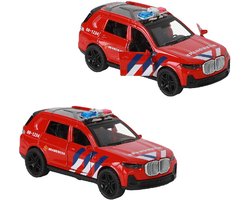 112 Pull-Back Brandweer Suv 1:36 + Licht En Geluid