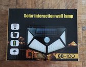 Solar Wandlamp met Bewegingssensor, 100 LED
