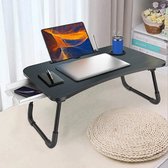 Tables de chevet - Support pour ordinateur portable - Table pour ordinateur portable - Table tour - Table de lit - Zwart 60 x 40 x 27cm