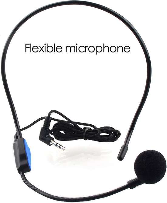 Mini stemversterker - Spraakversterker - Spraakversterker met headset - Draagbaar - Stemversterker met Bekabelde Microfoon voor Docenten en Gidsen - Merkloos