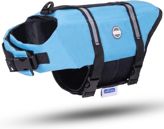 Nobleza Hondenzwemvest - zwemvest - reddingsvest - voor honden - Blauw - S