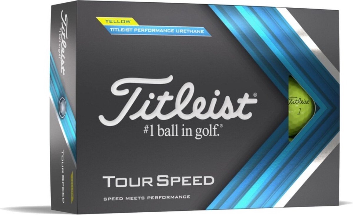 Titleist Tour Speed dozijn golfballen geel