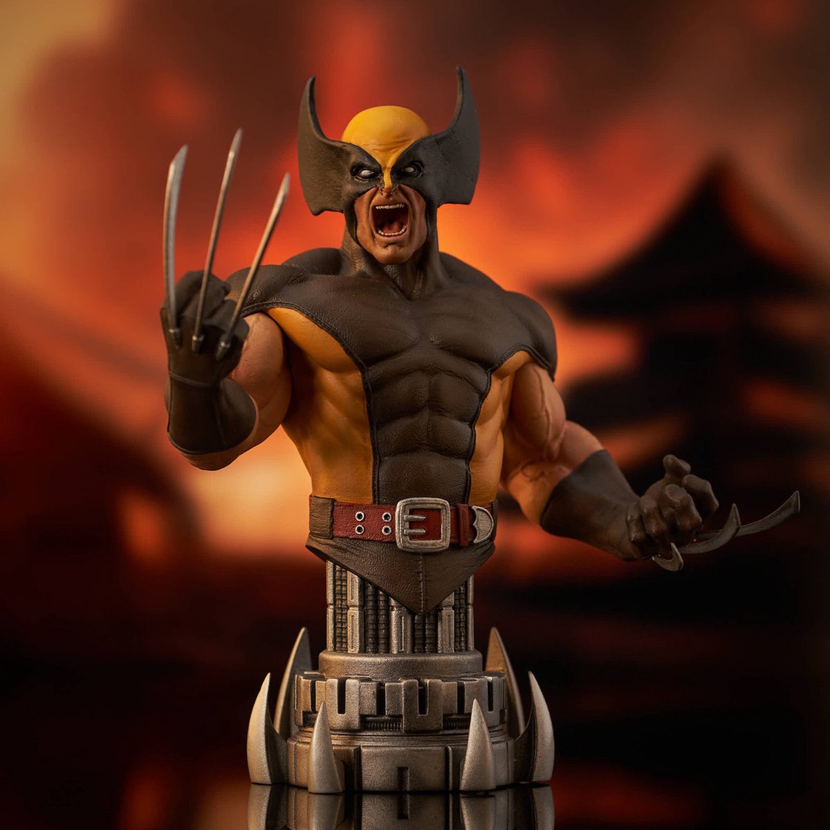Marvel Comics Bust 1/7 Brown Wolverine 14 cm