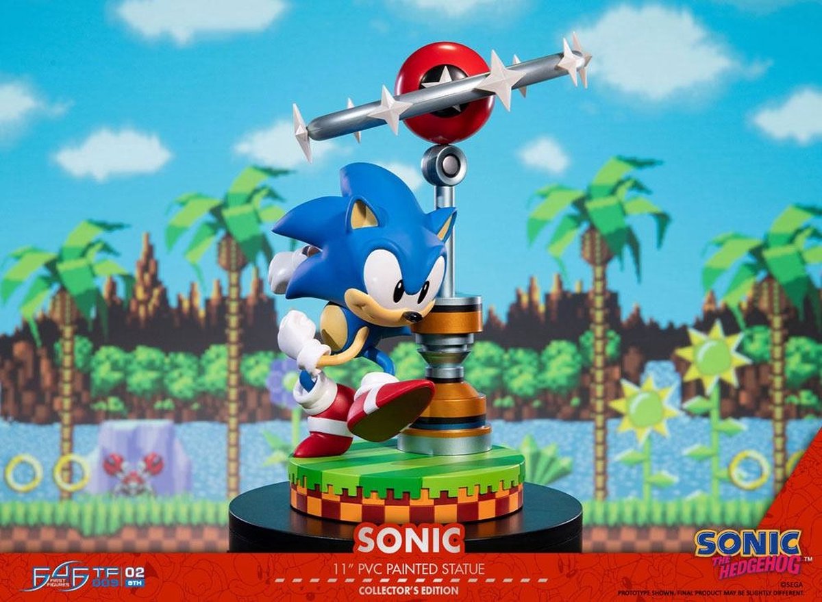 First 4 Figures - Sonic The Hedgehog - Sonic Diorama Standbeeld Collector's Edition 26cm