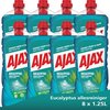 Ajax Eucalyptus Allesreiniger 8 x 1.25L - Voordeelverpakking