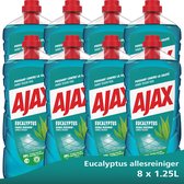 Bol.com Ajax Eucalyptus Allesreiniger 8 x 1.25L - Voordeelverpakking aanbieding