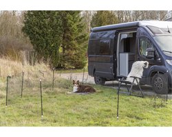 Trixie Mobiele Hondenomheining - Hondenopvoeding - 15 m Zwart