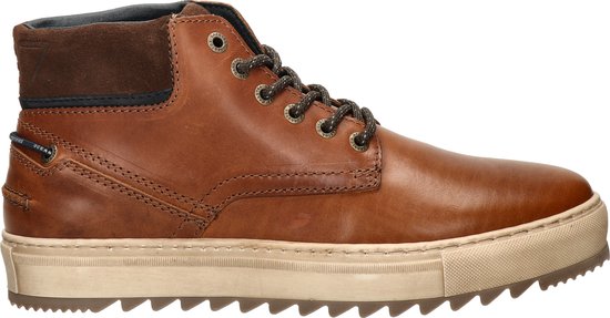 Gaastra Herren Sneaker Tiller Mid TMB – Echtleder Cognac, Winter, Mid Top