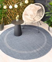 Rond buitenkleed - Sunset blauw 120 cm rond