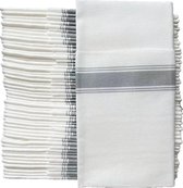 Diner servetten, linnen voelen wit servet, zakservetten, zilveren servetten met ingebouwde zak, 16x16,5 inch, pak van 100