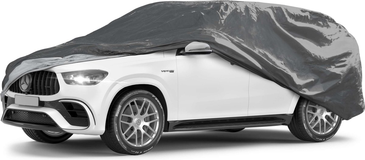 Dekzeil voor auto All Weather Basic, autozeil volledige garage SUV maat XL grijs