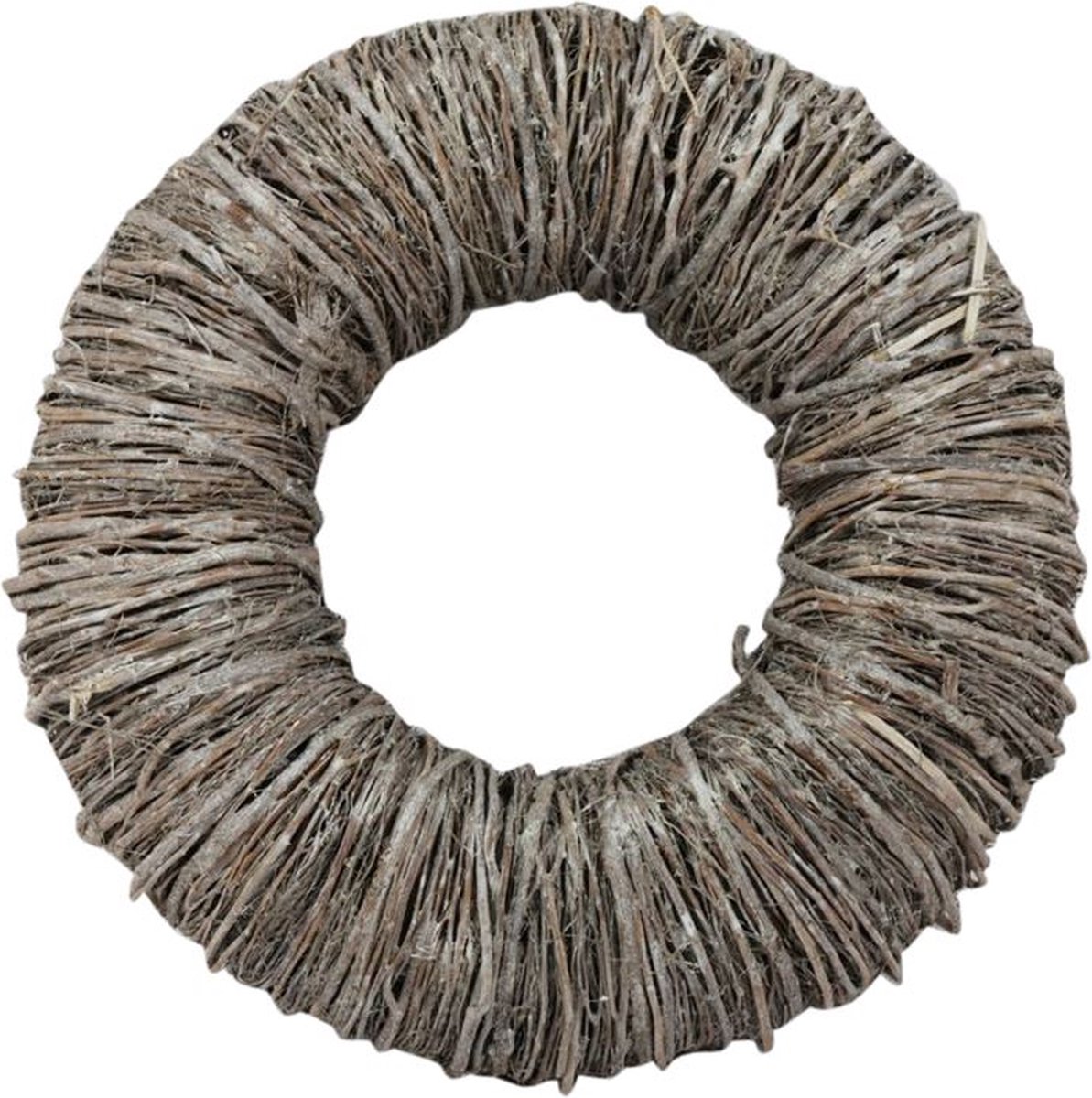 DBT Krans Landelijk Hout-Mactan Gras White Wash D 25 cm