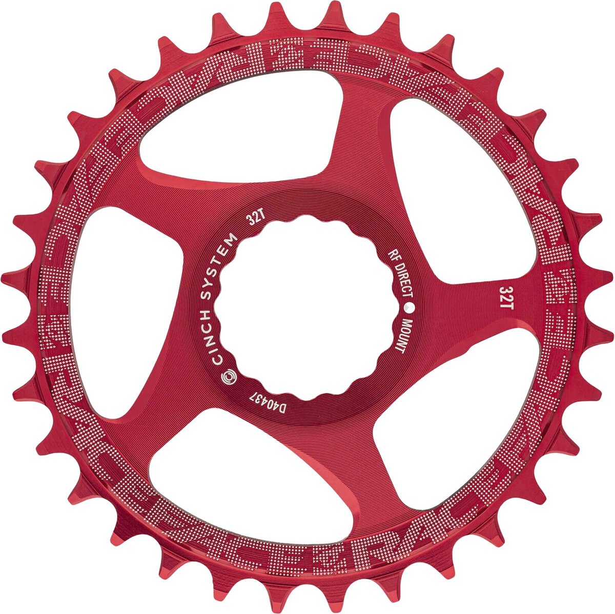 Race Face Cinch Direct Mount Kettingblad Rood 32t