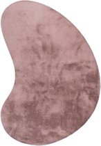 CleanWalk - Vloerkleed - Heat Karpet - Kidneyvorm - Hoogpolig - 160 x 230 cm - Katoenen backing - 39 mm hoog - Roze