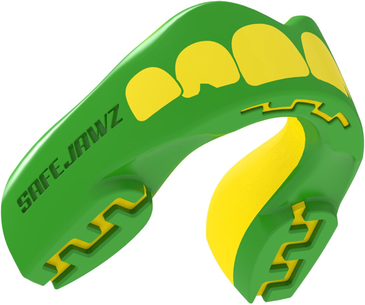 Safejawz Gebitsbeschermer Extro-Series Ogre Groen/Geel Senior