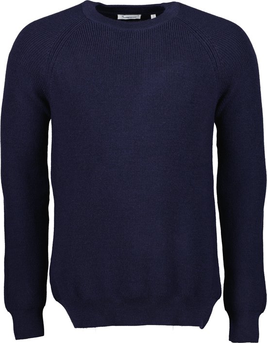 Knowledge Cotton Pullover - Modern Fit - Blau - L