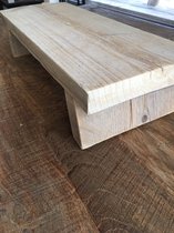Vensterbank plank - Tafelplank - 30x19,5x 11 cm - gebruikt hout - vensterbank decoratie - plantenkrukje -old look - vintage - decoratief houten bankje - steigerhout - barnwood