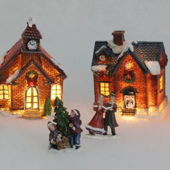 LIVARNO home Kerstdorp met LED-verlichting aanbieding bij Lidl