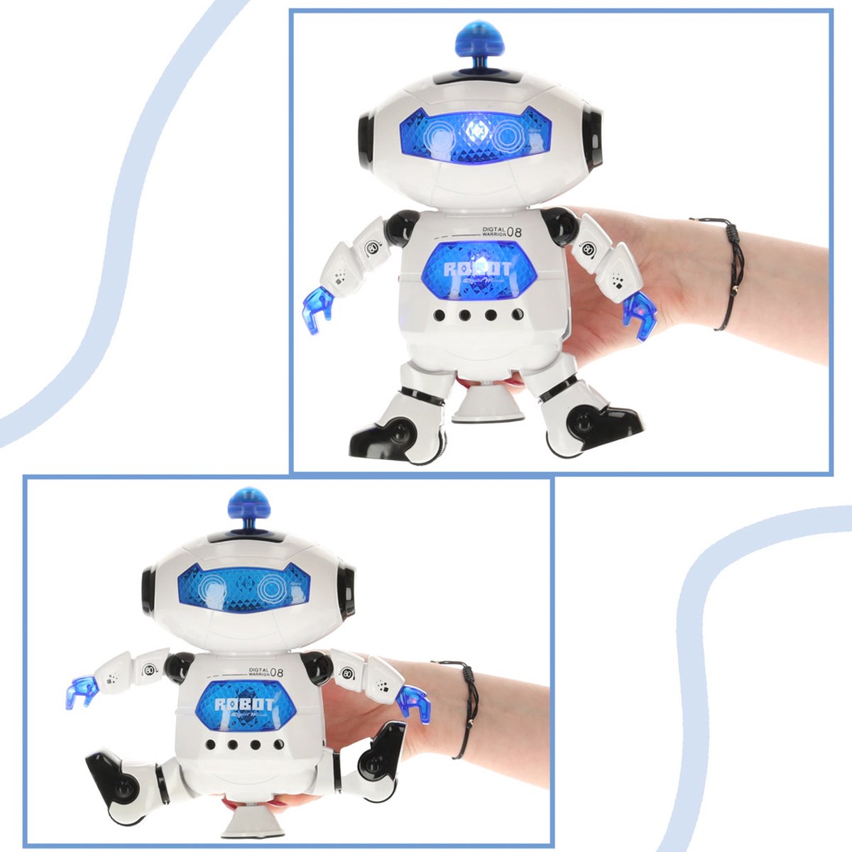 Playos® - Robot dansant - Android - Siècle des Lumières LED - avec