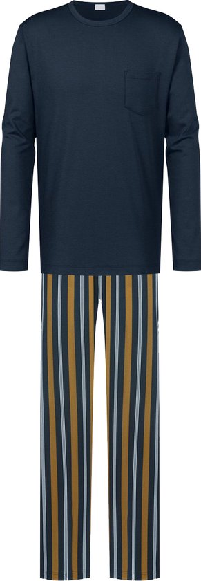 Mey Tweedelige Pyjama Big Striped Heren 34056 174 indigo 50