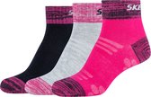 Skechers 3PPK Wm Mesh Ventilation Quarter Socks SK42022-0400, voor meisje, Veelkleurig, Sokken, maat: 23-26