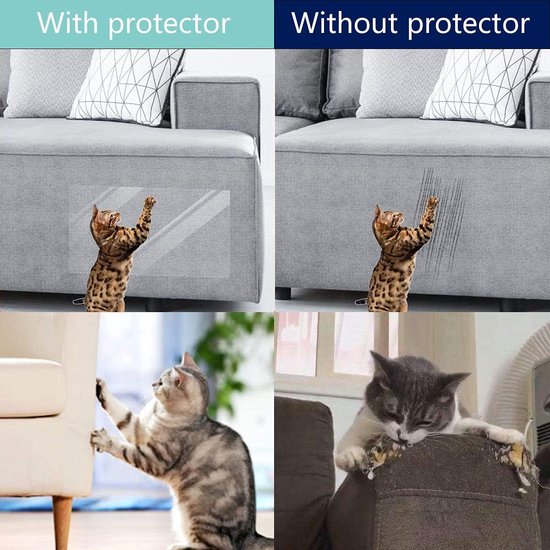 20 cm x 5 m Protection anti-rayures pour chats et chiens Transparent  Autocollant