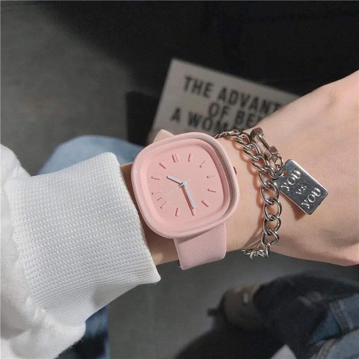 BaykaDecor - Luxe Sporthorloge Dames - Horloge Vouw - Horloges Vrouwen - Dameshorloge - Cadeau - Sieraden - Accessoires - Roze