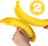 Bananendoos - Bananenbox - 2 stuks - Bananenhouder - Bananen Bewaardoos - Beschermer - Vershoudbakjes